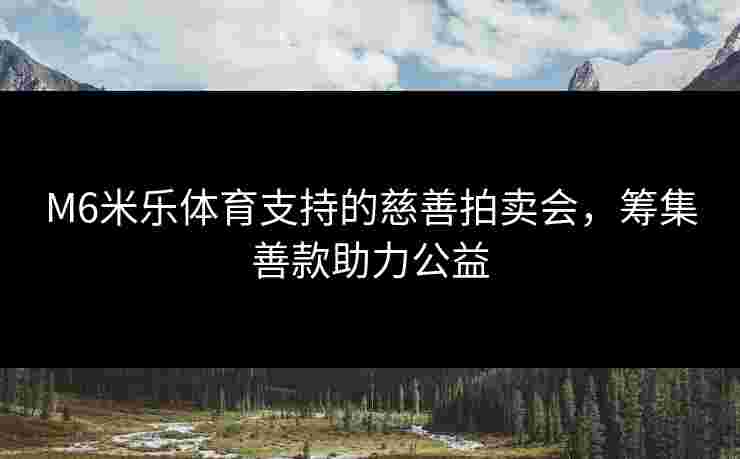 M6米乐体育支持的慈善拍卖会，筹集善款助力公益
