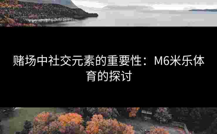 赌场中社交元素的重要性：M6米乐体育的探讨